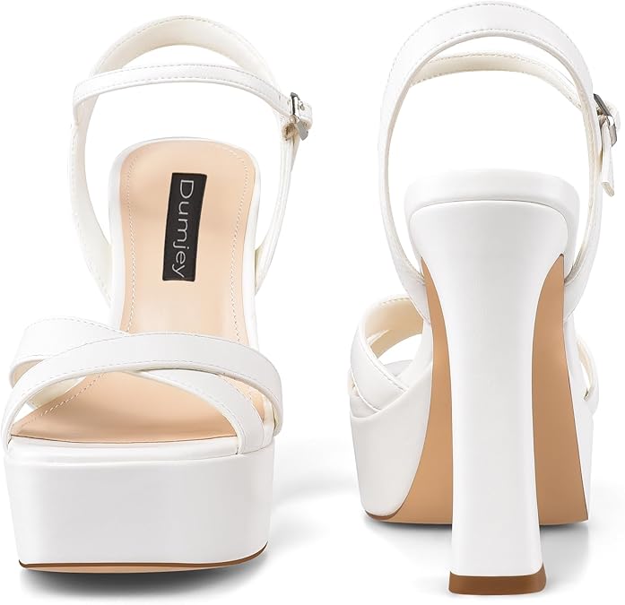 Women Platform Sandals Ankle Strap Open Toe