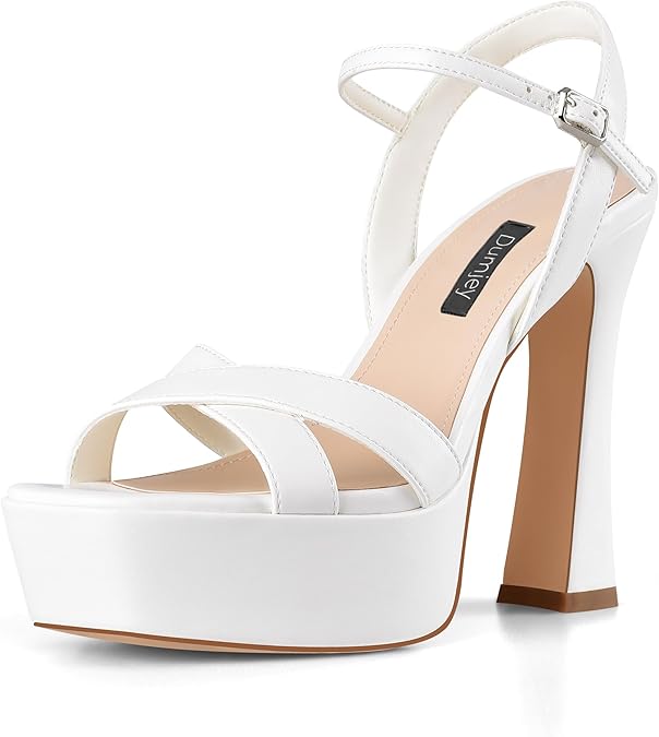 Women Platform Sandals Ankle Strap Open Toe